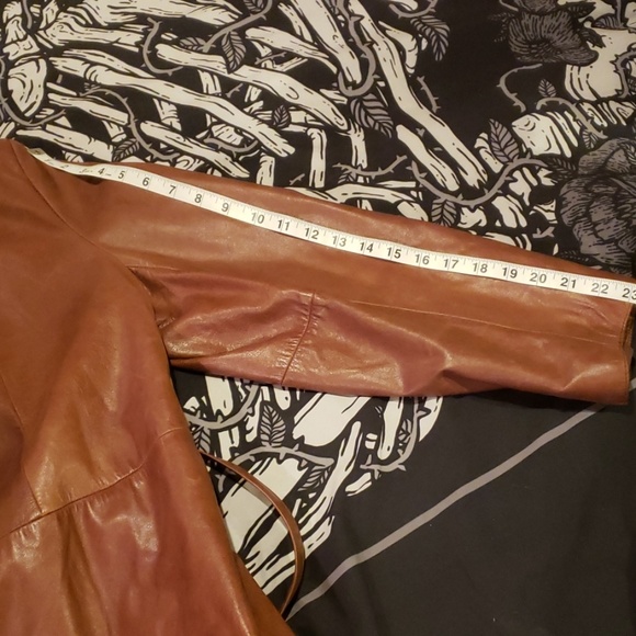 Vintage Long Leather Coat - Picture 7 of 8